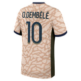 PSG Jordan Fourth Stadium Shirt 23/24 with O.Dembélé 10 printing