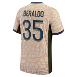 PSG Jordan Fourth Dri-FIT ADV Match Shirt 23/24 with Beraldo 35 printing