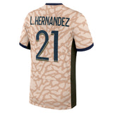 PSG Jordan Fourth Stadium Shirt 23/24 with Hernandez 21 printing