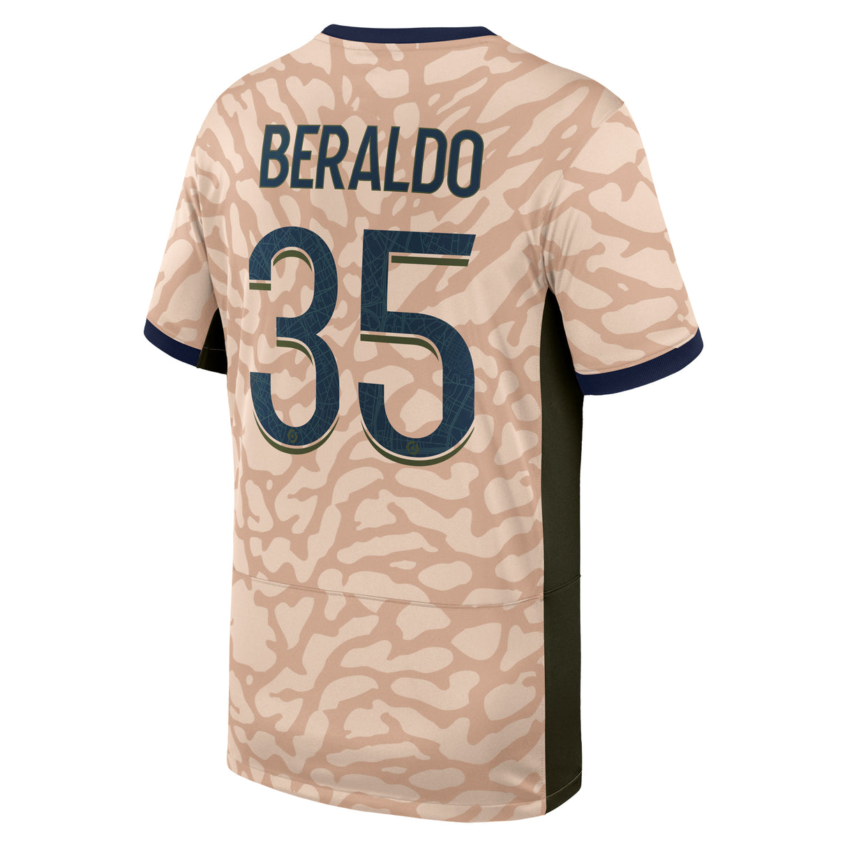 PSG Jordan Fourth Stadium Shirt 23/24 - Kids with Beraldo 35 printing