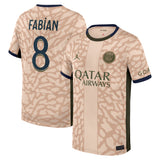 PSG Jordan Fourth Stadium Shirt 23/24 - Kids with Fabian 8 printing