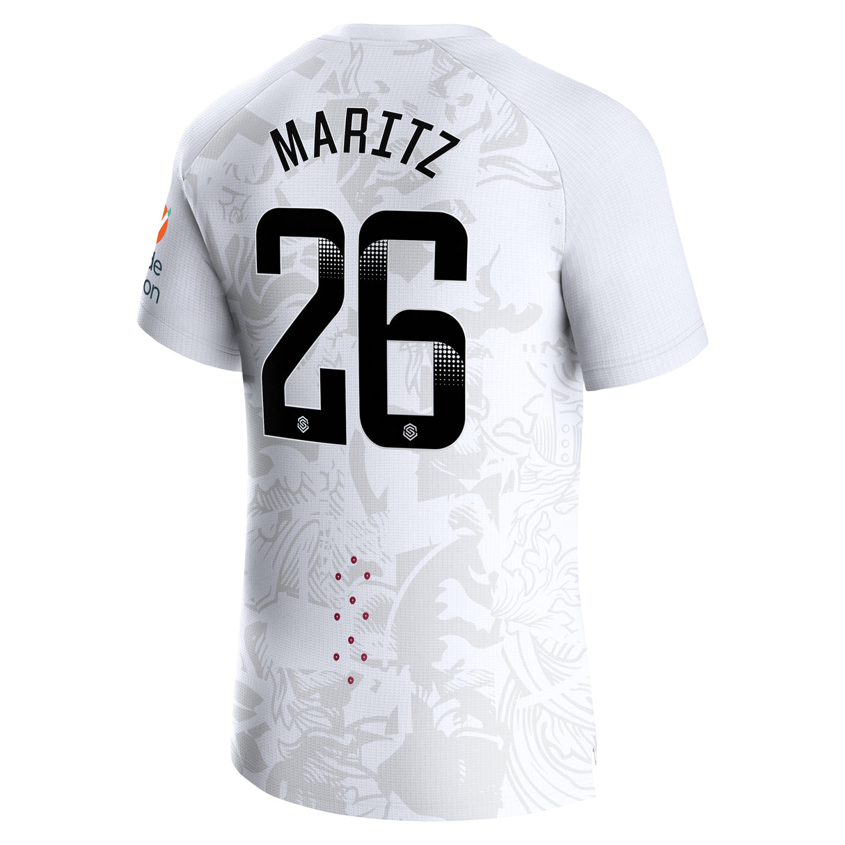 Aston Villa WSL Away Pro Shirt 2023-24 with Maritz 26 printing