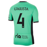 Atlético de Madrid Metropolitano Nike Third Stadium Shirt 2023-24 with G.Paulista 4 printing