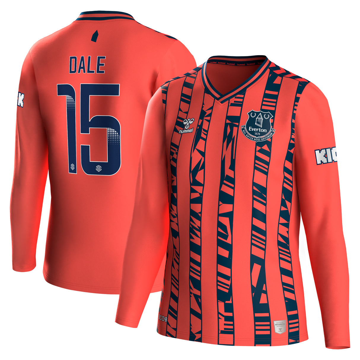 Everton WSL Away Shirt 2023-24 - Kids - Long Sleeve with Dale 15 printing