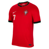 Portugal Nike Home Stadium Shirt 2024 with Ronaldo 7 printing