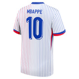 France Nike Away Stadium Shirt 2024 with Mbappe 10 printing