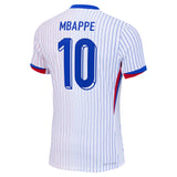 France Nike Dri-FIT ADV Away Match Shirt 2024 with Mbappe 10 printing