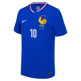 France Nike Dri-FIT ADV Home Match Shirt 2024 - Kids with Mbappe 10 printing